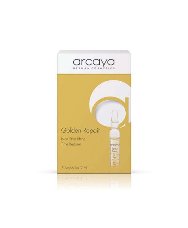 Arcaya-Golden-Repair-Ampoules-00 آمپول غیر تزریقی مراقبت پوست با طلا و خاویار آرکایا 5 عدد - Image 1