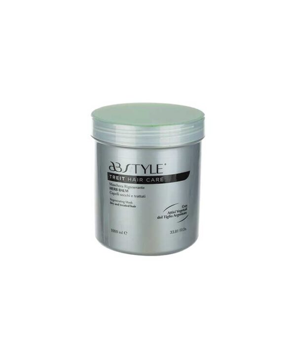 AB Style Treit Hair Care Dry And Treated Herb Hair Balm Mask 1000ml 01 ماسک تقویت کننده گیاهی موهای خشک آسیب دیده تریت ای بی استایل حجم 1000 میلی لیتر - Image 1