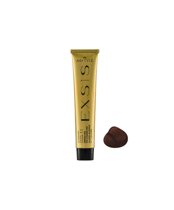 Ab Style Exsis Copper Hair Color No 6.4 رنگ مو بدون آمونیاک طیف مسی اکسیس ای بی استایل رنگ بلوند مسی تیره شماره 6.4 - Image 1