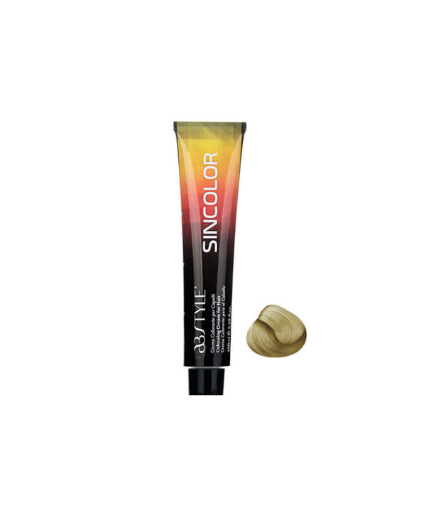 Ab Style Sincolor Matte Hair Color No. M10 رنگ مو طیف زیتونی سری سین کالر ای بی استایل رنگ بلوند زیتونی خیلی روشن پلاتینه شماره M10 - Image 1