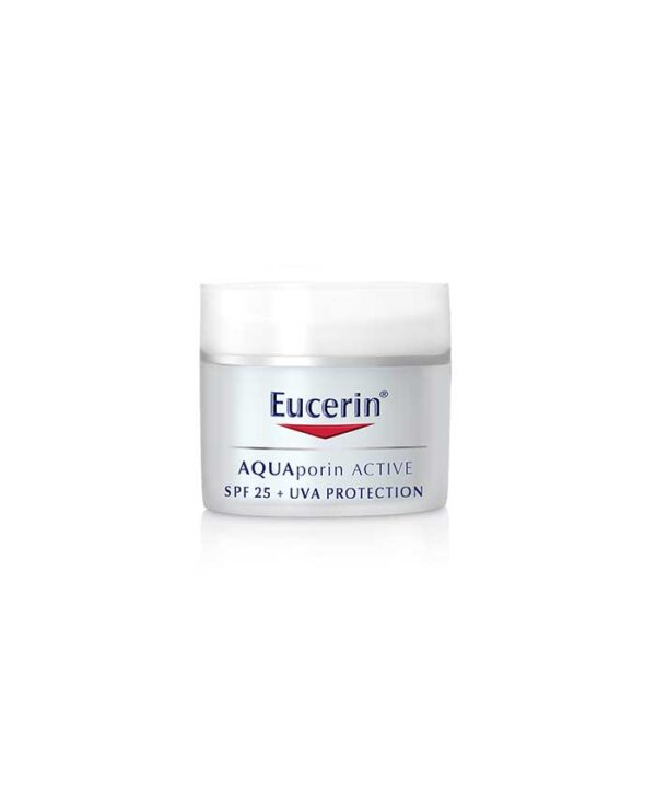 Eucerin-Aquaporin-Active-UV-SPF25-40ml کرم مرطوب کننده روز آکواپورین اکتیو SPF25 اوسرین حجم 40 میلی لیتر - Image 1