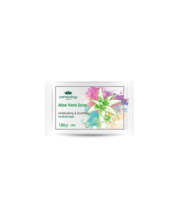 Cosmecology-Aloe-Vera-Soap-120gr صابون آلوئه ورا کاسمکولوژی حجم 120 گرم - Image 1