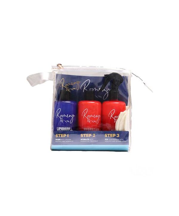 پک مراقبت از مو کراتین کمپلکس با کیف و حوله رومنزو - Image 3
