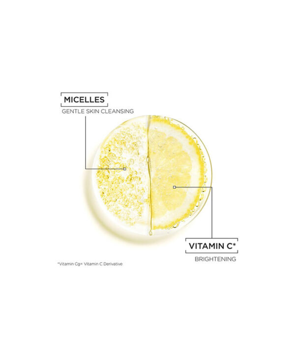 محلول پاک کننده آرایش صورت، چشم و لب (میسلارواتر) ویتامین سی گارنیر حجم 400 میلی‌ لیتر - Image 2