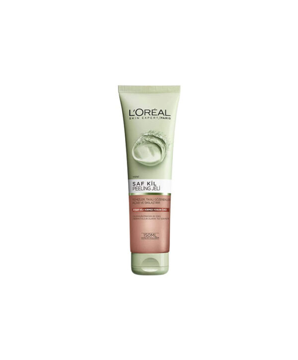 L'oreal-Paris-Pure-Clay-Exfoliate-&-Refine-Cleansing-Gel-150ml-01 ژل شوینده روزانه صورت حاوی خاک رس خالص و جلبک قرمز لورآل حجم 150 میلی لیتر - Image 1