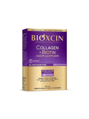 شامپو حجم دهنده مو کلاژن و بیوتین بیوکسین | 300 میلی لیتر