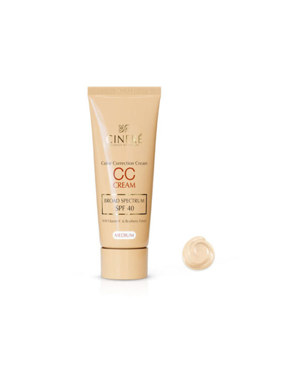 سی سی کرم (کرم پودر متعادل کننده رنگ پوست) رنگ متوسط سینره | حجم 40 میلی‌لیتر (کپی)